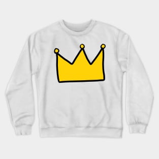 Cute Cartoon Gold Crown Crewneck Sweatshirt